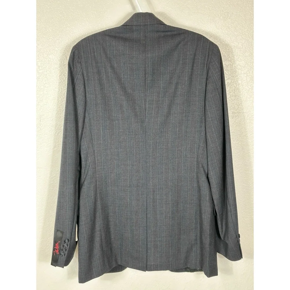 VINTAGE John Weitz Men's Blazer Jacket 38XL 100% Wool NWT Dark Charcoal US Made